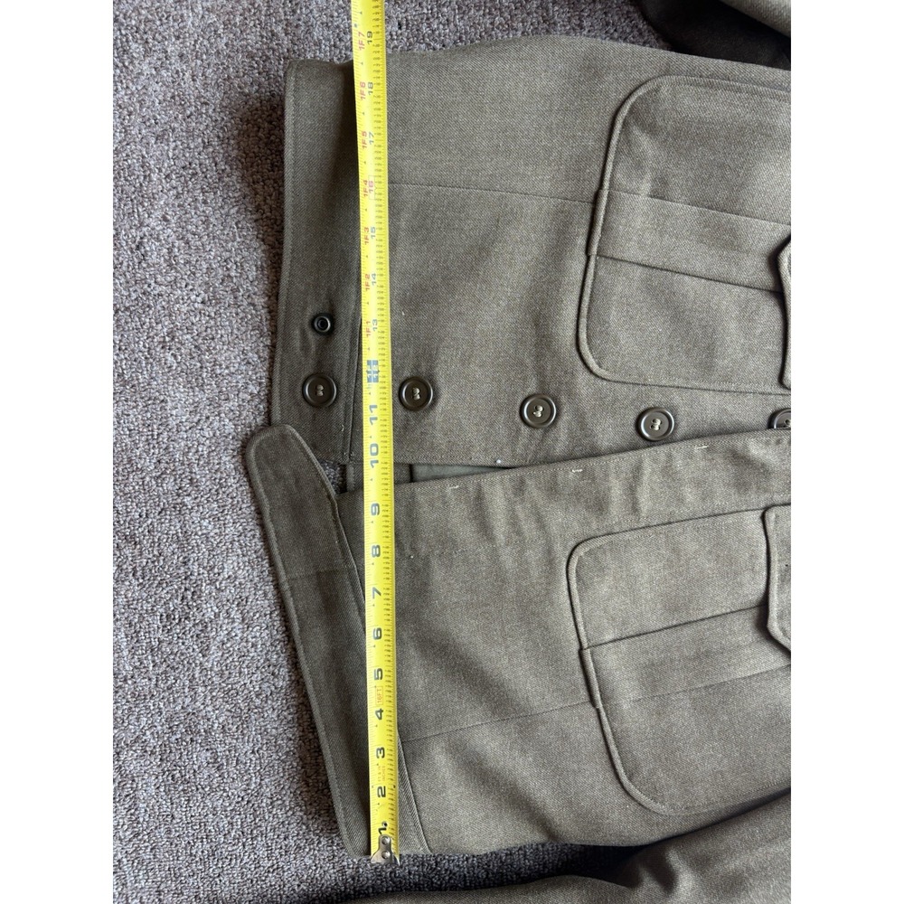 VTG WWII US Army M-1944 Wool Field Ike Jacket⭐️Corporal Chevrons 1940s Cropped⭐️ - Picture 15 of 16